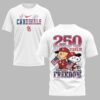 St. Louis Cardinals 250th Freedom Anniversary Snoopy & Charlie Friendship Premium T-Shirt PH00003