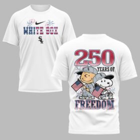 Chicago White Sox 250th Freedom Anniversary Snoopy & Charlie Friendship Premium T-Shirt PH00003