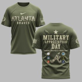 Atlanta Braves Military Appreciation Premium T-shirt LT0004