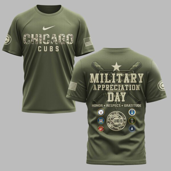 Chicago Cubs Military Appreciation Premium T-shirt LT0004