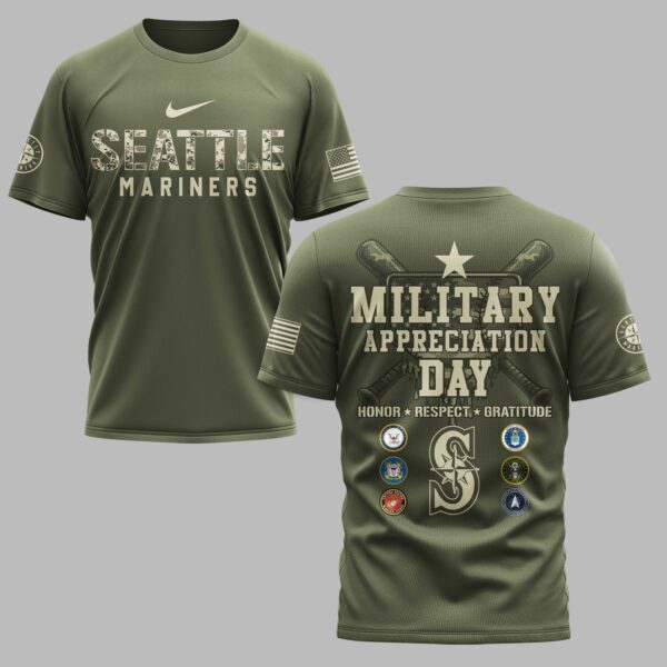 Seattle Mariners Military Appreciation Premium T-shirt LT0004
