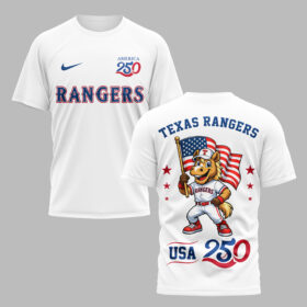 Texas Rangers x 250 Years Of America Premium T-Shirt 003
