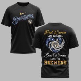 Milwaukee Brewers Glitter Premium T-Shirt LT0001