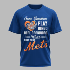 New York Mets X Heart Diamond Some Grandmas Play Bingo Real Grandmas Watch T Shirt PVT004