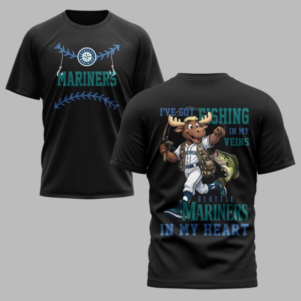 Seattle Mariners x Fishing Premium T-Shirt 012