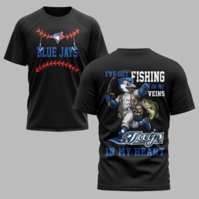 Toronto Blue Jays x Fishing Premium T-Shirt 012