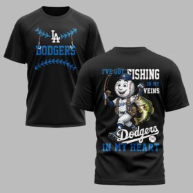 Los Angeles Dodgers x Fishing Premium T-Shirt 012