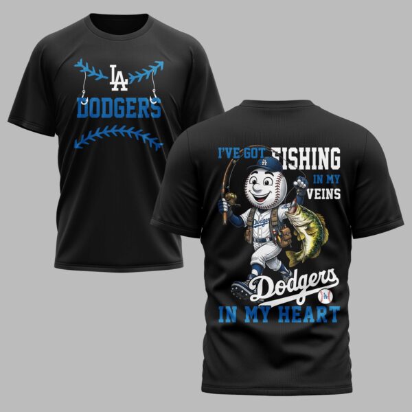 Los Angeles Dodgers x Fishing Premium T-Shirt 012