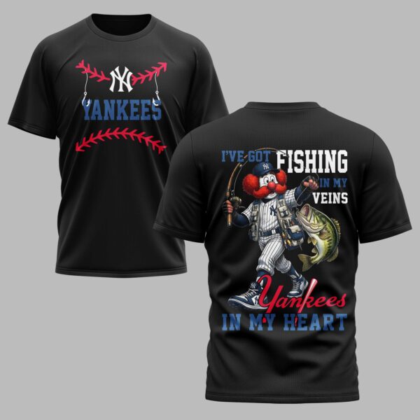 New York Yankees x Fishing Premium T-Shirt 012
