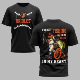 Baltimore Orioles x Fishing Premium T-Shirt 012