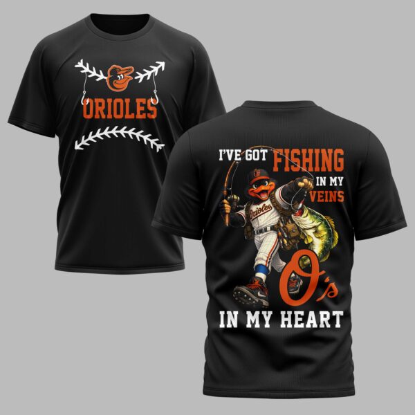 Baltimore Orioles x Fishing Premium T-Shirt 012