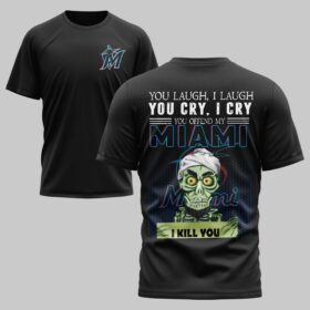 Miami Marlins x Skull Mars Premium T-Shirt PL03