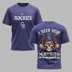 Colorado Rockies X Fire Skull Baseball Premium T Shirt PVT002