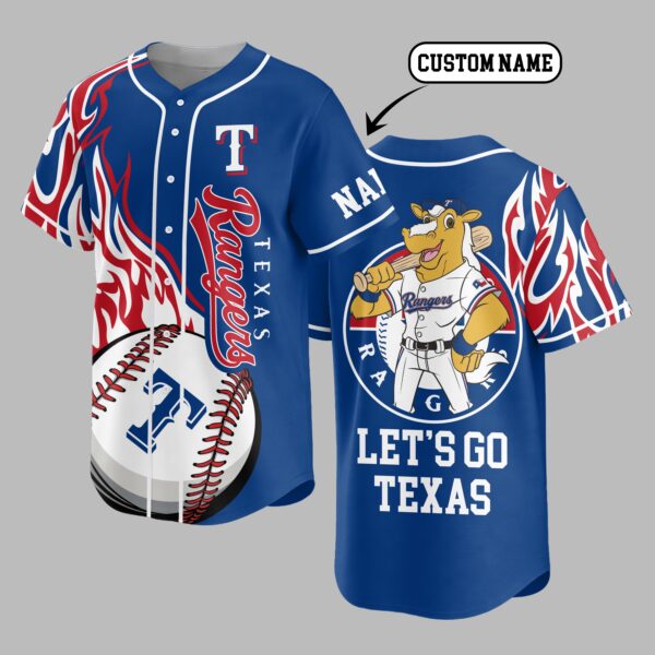 Texas Rangers Premium Baseball Jersey PVT005