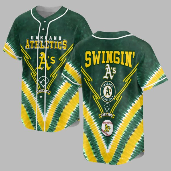 Oakland Athletics Tie Dye Premium Jersey PL09