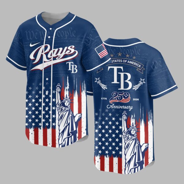 Tampa Bay Rays X America’s 250th Anniversary Premium Baseball Jersey PVT006