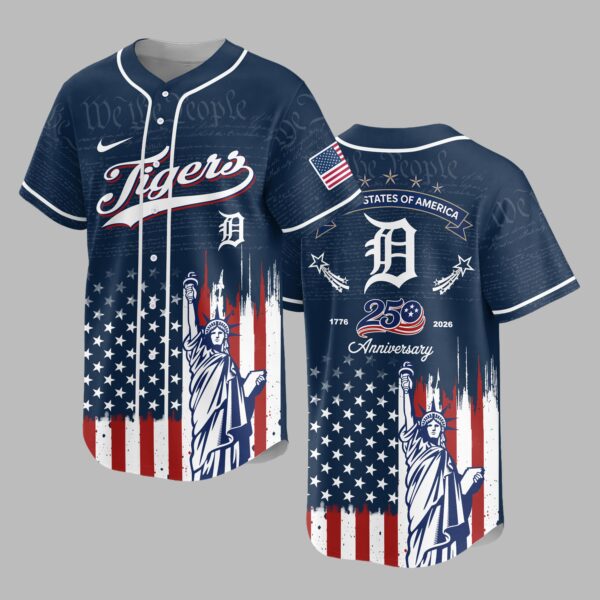 Detroit Tigers X America’s 250th Anniversary Premium Baseball Jersey PVT006