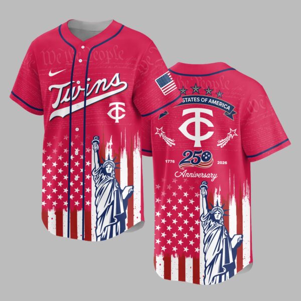 Minnesota Twins X America’s 250th Anniversary Premium Baseball Jersey PVT006