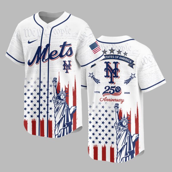 New York Mets X America’s 250th Anniversary Premium Baseball Jersey PVT006