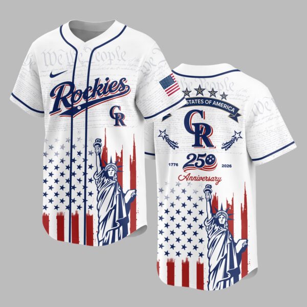 Colorado Rockies X America’s 250th Anniversary Premium Baseball Jersey PVT006