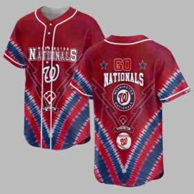 Washington Nationals Tie Dye Premium Jersey PL09