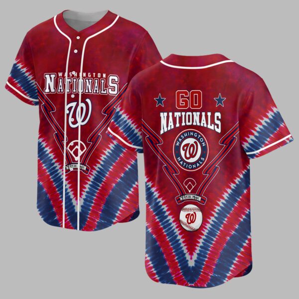 Washington Nationals Tie Dye Premium Jersey PL09