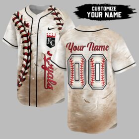 Kansas City Royals Custom Baseball Stitch Jersey LT0008