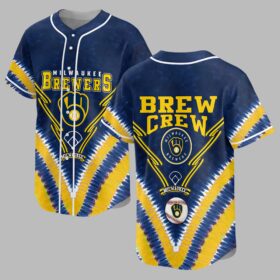 Milwaukee Brewers Tie Dye Premium Jersey PL09