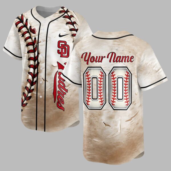 San Diego Padres Custom Baseball Stitch Jersey LT0008