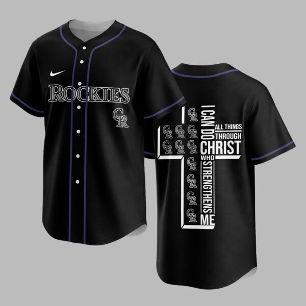 Colorado Rockies X I Can Do All Things Through Christ Christ Who Strengthens Me Jersey PVT007