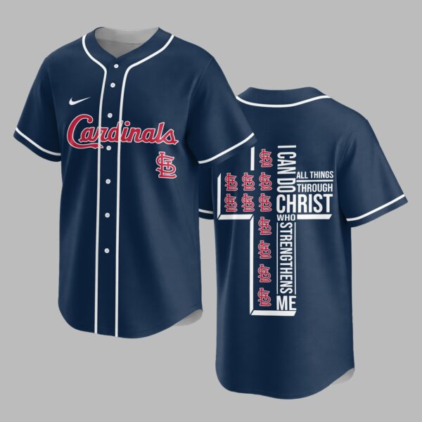 St. Louis Cardinals X I Can Do All Things Through Christ Christ Who Strengthens Me Jersey PVT007