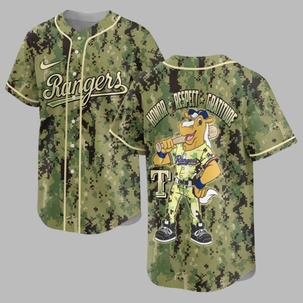 Texas Rangers Camo Premium Jersey PL10