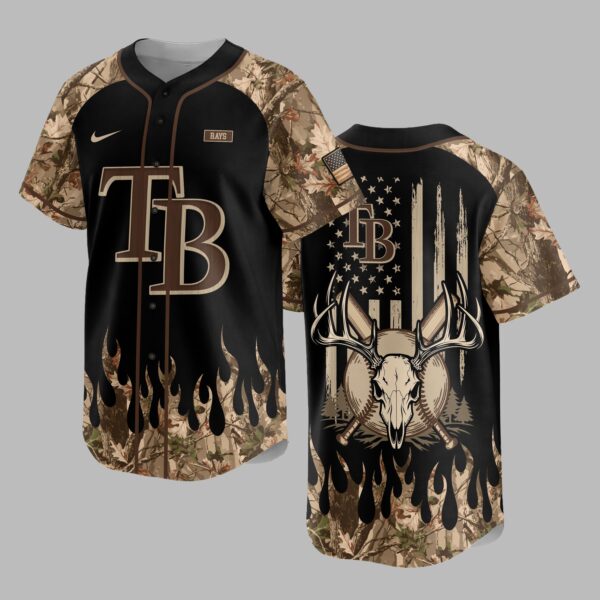Tampa Bay Rays x Hunting Camo Baseball Jersey PVT008
