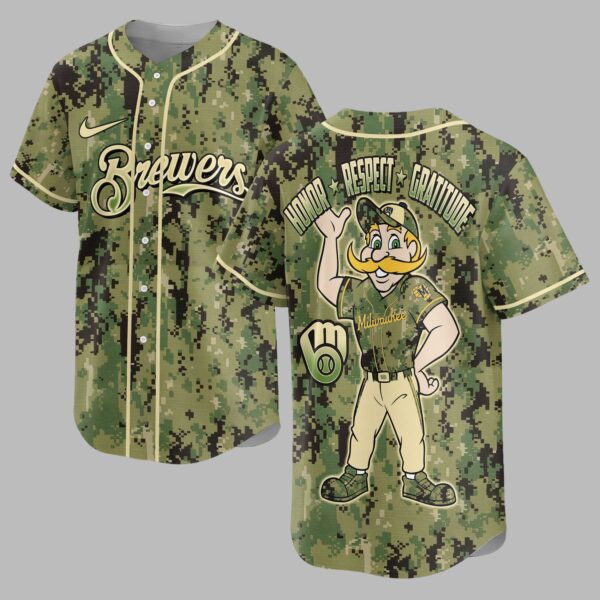 Milwaukee Brewers Camo Premium Jersey PL10