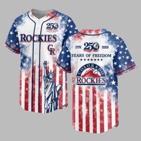 Colorado Rockies 250 Years of Freedom Celebration Premium Jersey PH00006