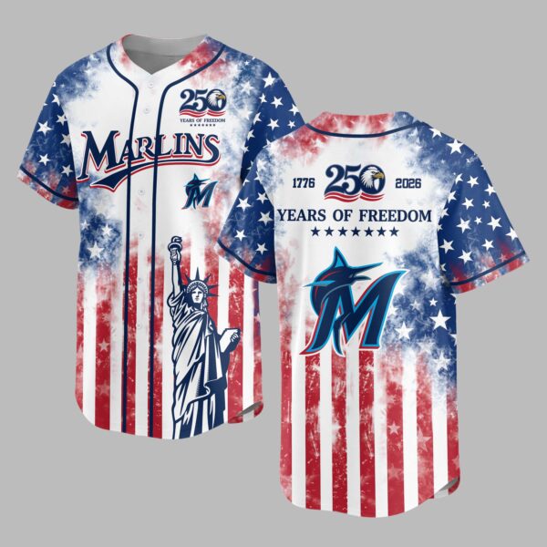 Miami Marlins 250 Years of Freedom Celebration Premium Jersey PH00006