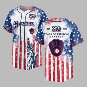 Milwaukee Brewers 250 Years of Freedom Celebration Premium Jersey PH00006