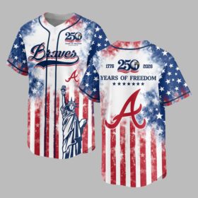 Atlanta Braves 250 Years of Freedom Celebration Premium Jersey PH00006