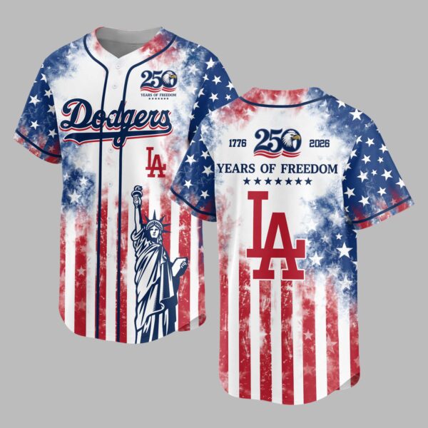 Los Angeles Dodgers 250 Years of Freedom Celebration Premium Jersey PH00006