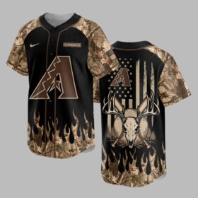 Arizona Diamondbacks x Hunting Camo Baseball Jersey PVT008
