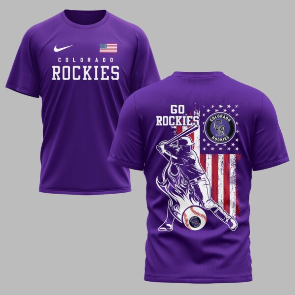 Colorado Rockies x American Flag Premium Performance T-Shirt PH00004