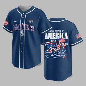 Seattle Mariners X 250 Years Of Freedom Premium Jersey PVT009