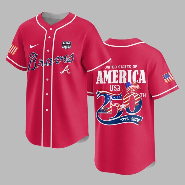 Atlanta Braves X 250 Years Of Freedom Premium Jersey PVT009