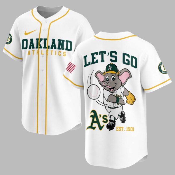 Oakland Athletics Classic Mascot Baseball Jersey LT0009