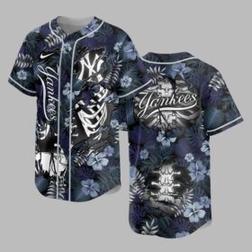 New York Yankees x Skeleton Baseball Jersey PVT010