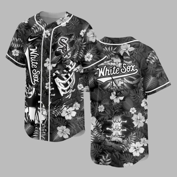 Chicago White Sox x Skeleton Baseball Jersey PVT010