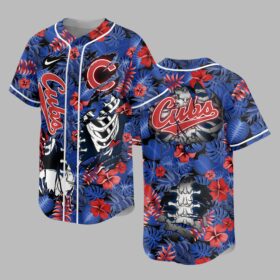 Chicago Cubs x Skeleton Baseball Jersey PVT010