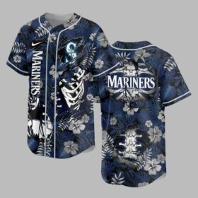 Seattle Mariners x Skeleton Baseball Jersey PVT010