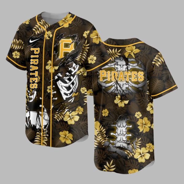 Pittsburgh Pirates x Skeleton Baseball Jersey PVT010