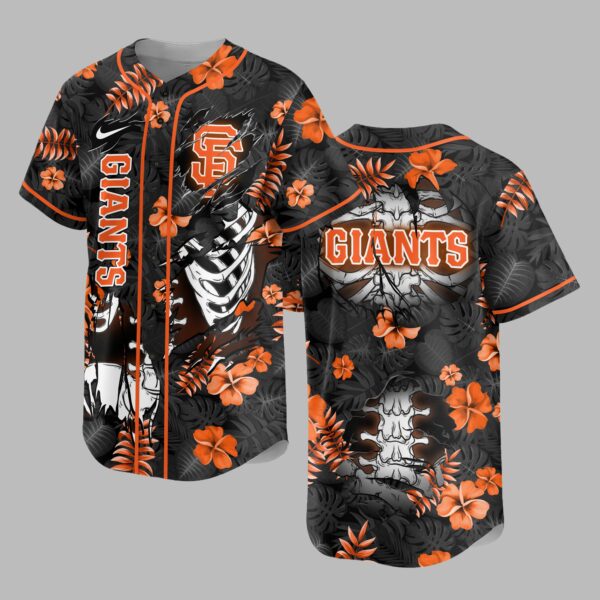 San Francisco Giants x Skeleton Baseball Jersey PVT010